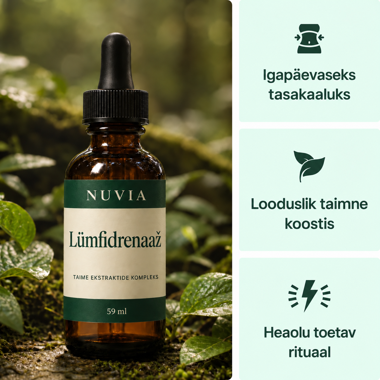 Nuvia taimsed tilgad ja kolm koostise omadust