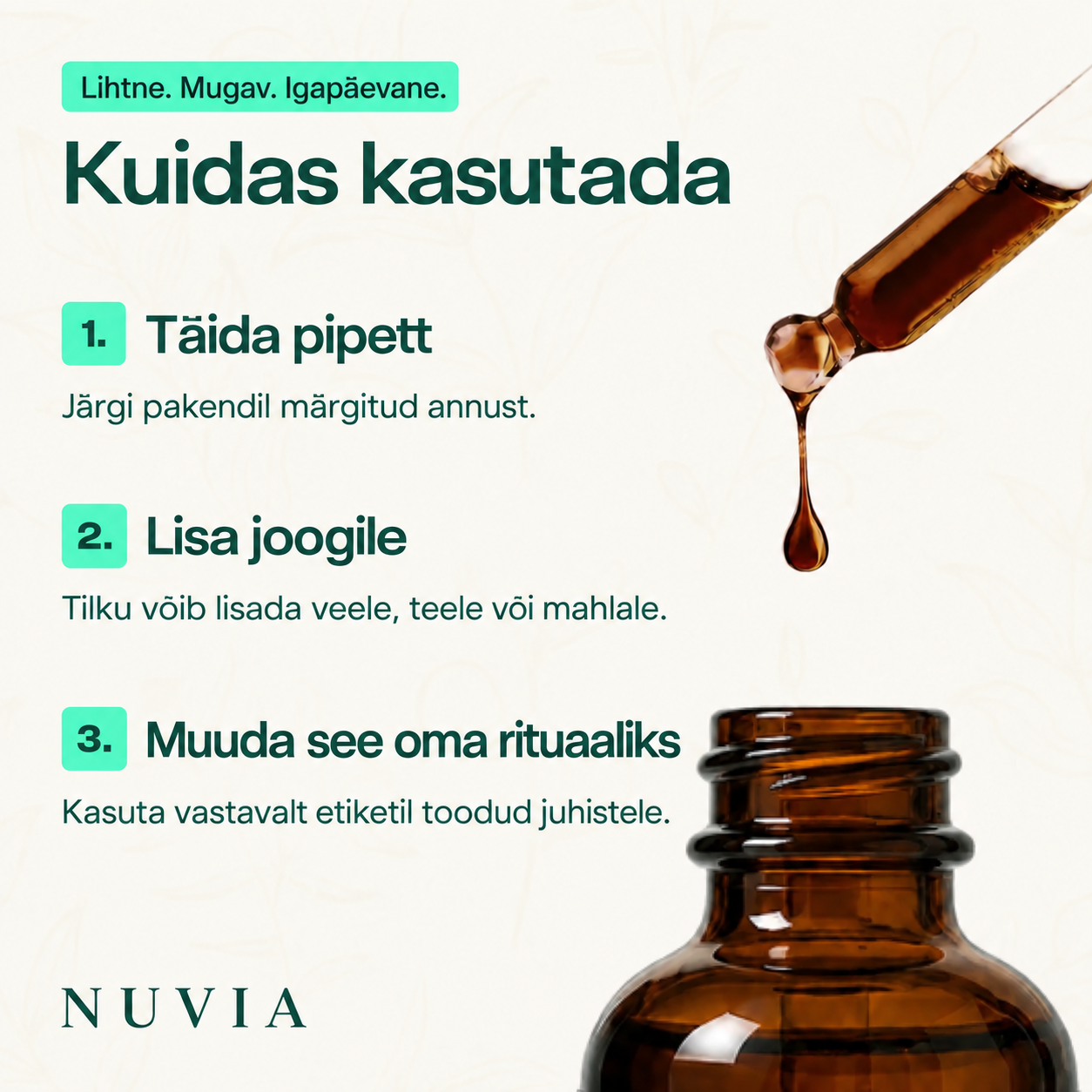 Kuidas kasutada Nuviat kolme sammuga